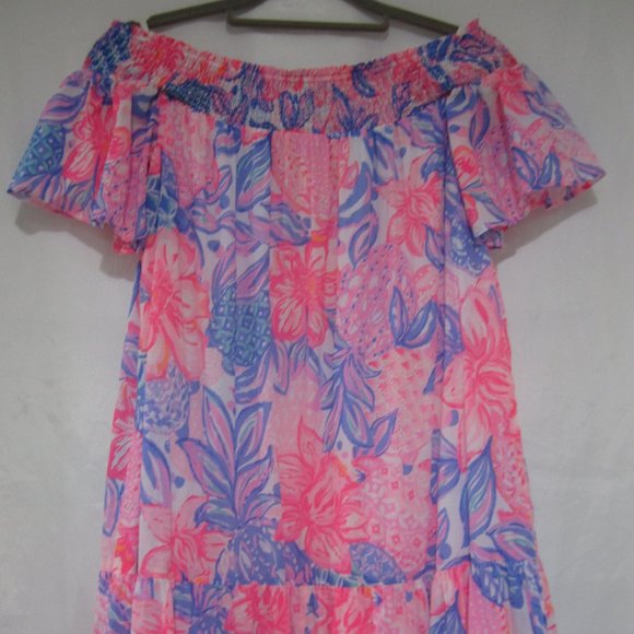 Lilly Pulitzer XS Dezi Off The Shoulder Maxi Dress - Picture 5 of 7
